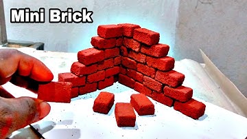 BRICKLAYING model how to make mini brick manual method.by Raj m Bhadrak