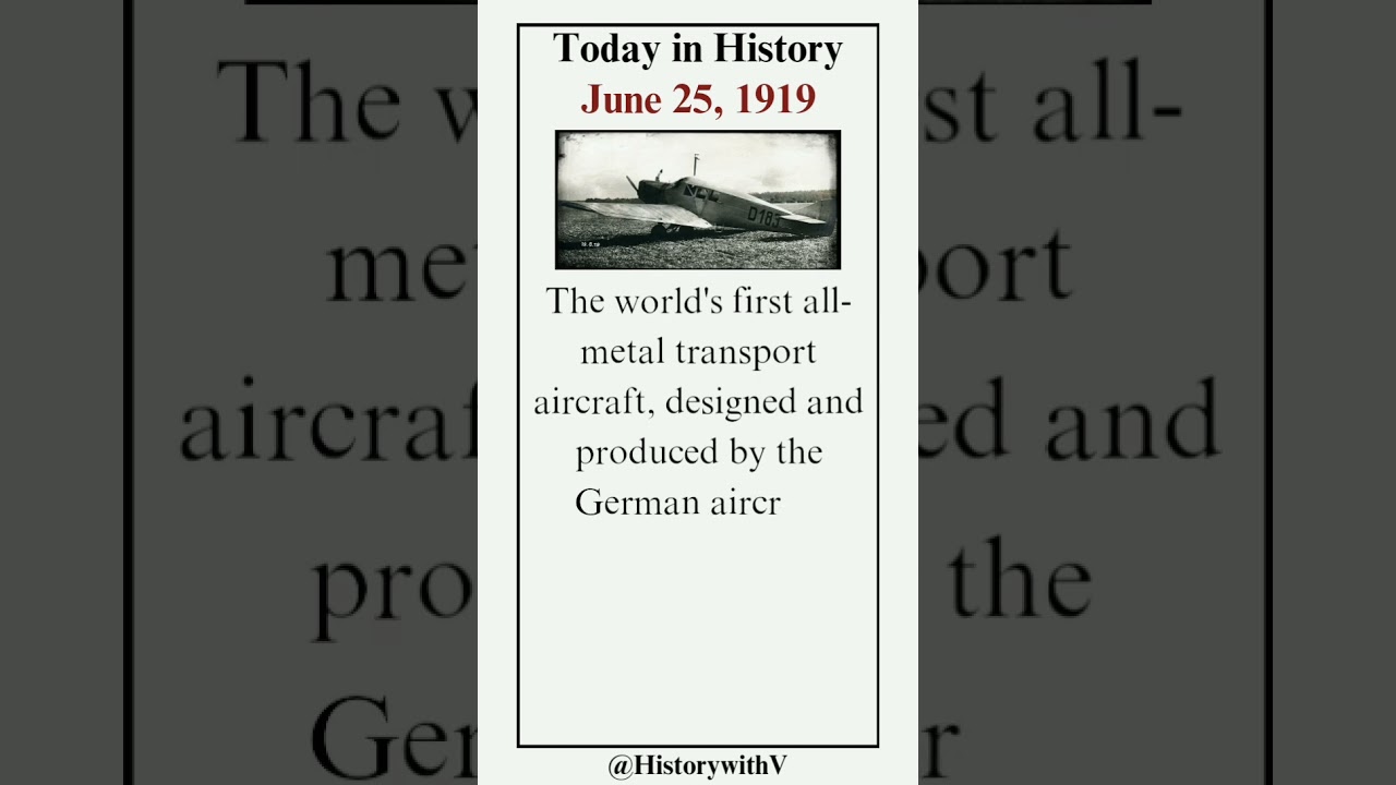 Today in History - June 25, 1919 