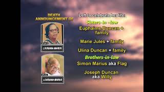 Louisiana Marius ~ Long Obituary