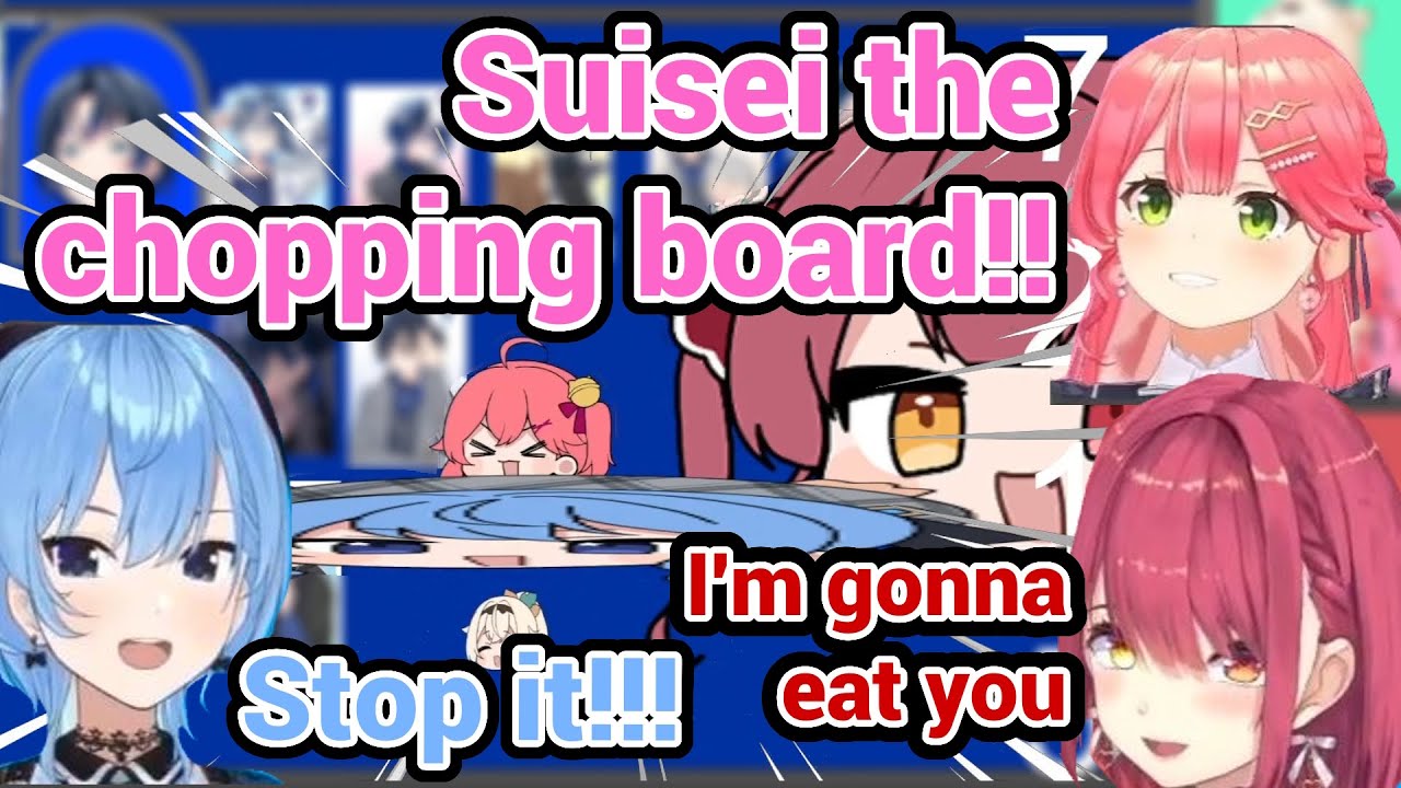 Suisei Suddenly Become Chopping Board and then Marine Eat Suisei Miko Iroha?!!!!