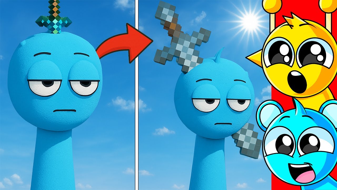 SPRUNKIS vs MINECRAFT SWORDS