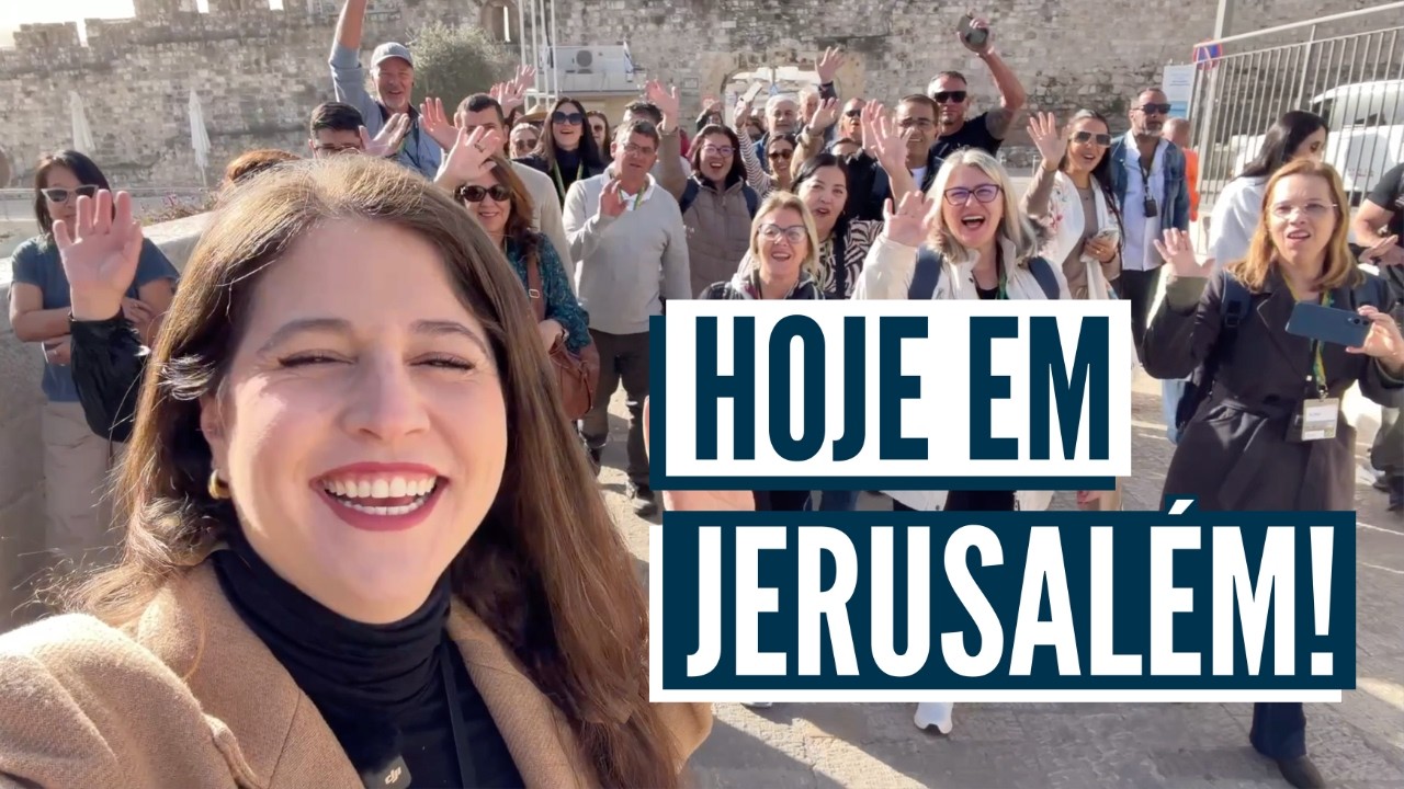 A REALIDADE DE CAMINHAR EM JERUSALÉM! Israel com Aline