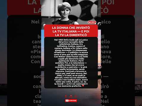 Video La soubrette che costruì la televisione italiana con le sue mani — e sparì senza un addio