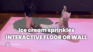 Ice Cream Sprinkles | interactive display floor or wall projector game from LUMOplay