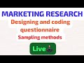 Live Class: Marketing Research Unit 4 | Data Analysis & Report Writing