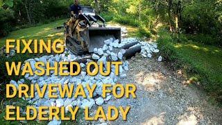 Washed Out Driveway Repair: Helping a Family Visit Again! 🏠!
