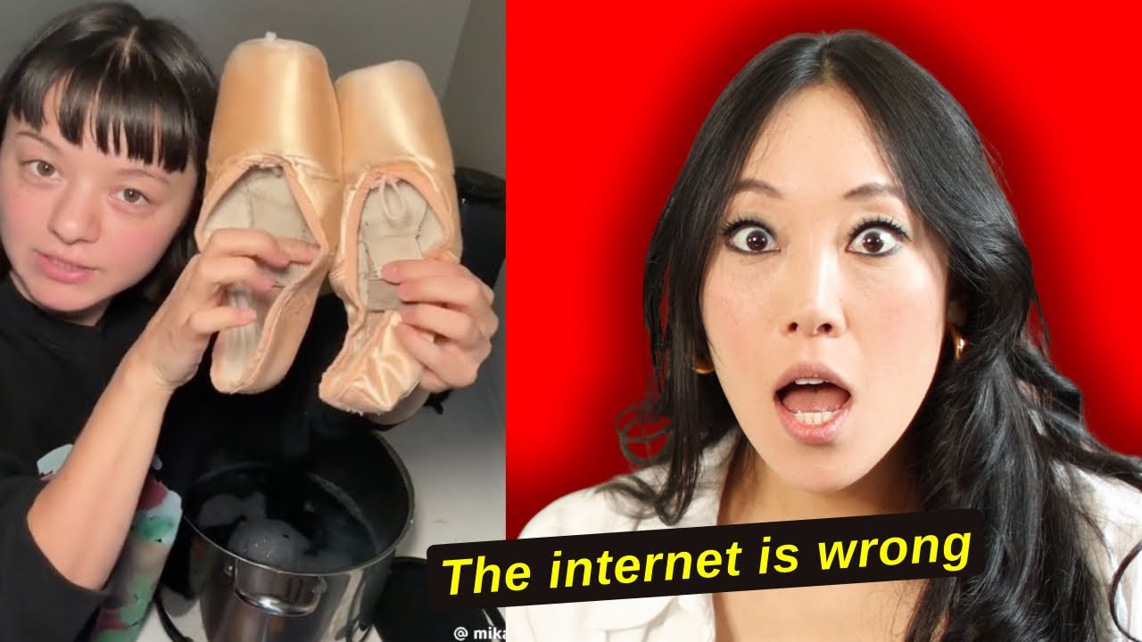 Fitter reacts to VIRAL Pointe Shoe Hacks