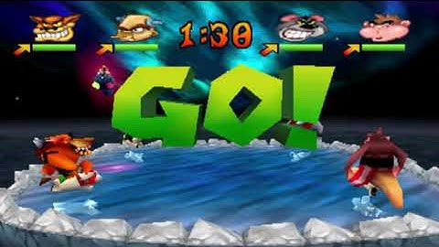 Crash Bash (PSX) - (Part 1) - (Warp Room 1) - (1/2) - (Trophy Challenges)