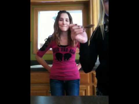 Audrey and Isabel show 9 cinnamon challenge