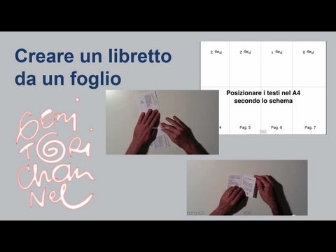 Come creare un libretto tascabile da un foglio A4