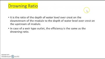 outlet | minimum modular head | Efficiency of Outlet | Drowning Ratio| Modular Limits