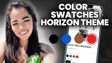 How to Set Up Color Swatches in Shopify Horizon Theme  | shopify 2025
