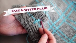 How to Knit Plaid