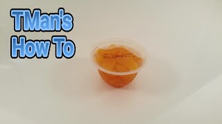 TMan's How To: Opening a fruit cup without spilling.
