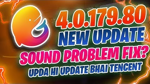 Tencent Gaming Buddy Sound Problem New Update | Issue Fix | tgb new update4.0.183.80 |fix all issue.