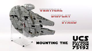 How to Display Your LEGO 75192 Star Wars UCS Millennium Falcon on an Angled Acrylic Display Stand