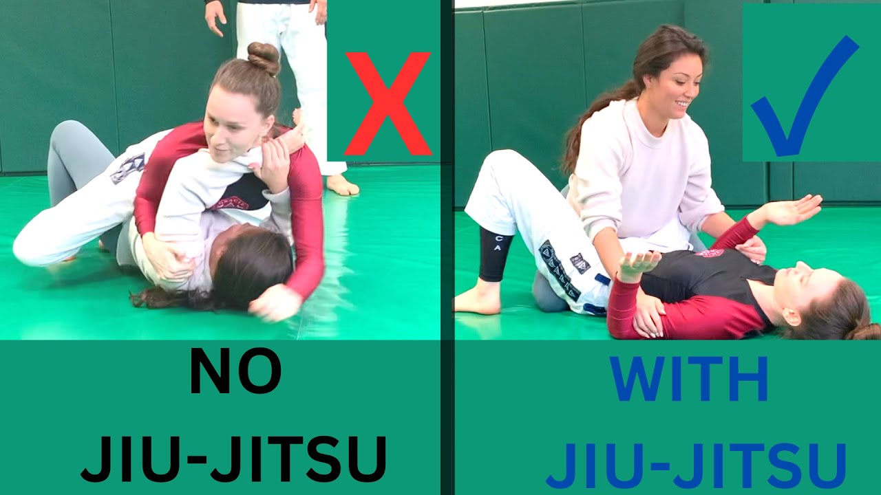 ESCAPE FROM UNDERNEATH AN ATTACKER! Life saving concept