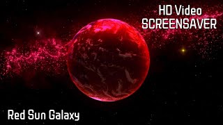 Space Screensaver Ultra HD   | Red Sun Galaxy video Background Ultra HD - NO SOUNDS