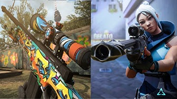 CSGO AWP VS VALORANT OPERATOR || #MONTaGe