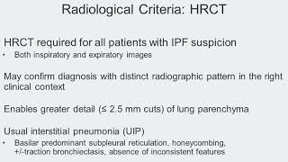 Interpreting HRCT (Track H Stop 2) IPF: Navigating a Complex Disease