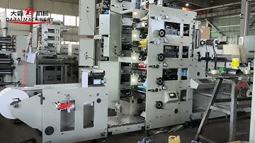 4-Color 320mm Flexo Printing Machine with Dual Die-Cutting & Lamination – High-Speed, High-Precision