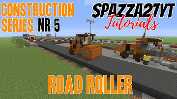 Construction Series #5 Road Roller Minecraft tutorial