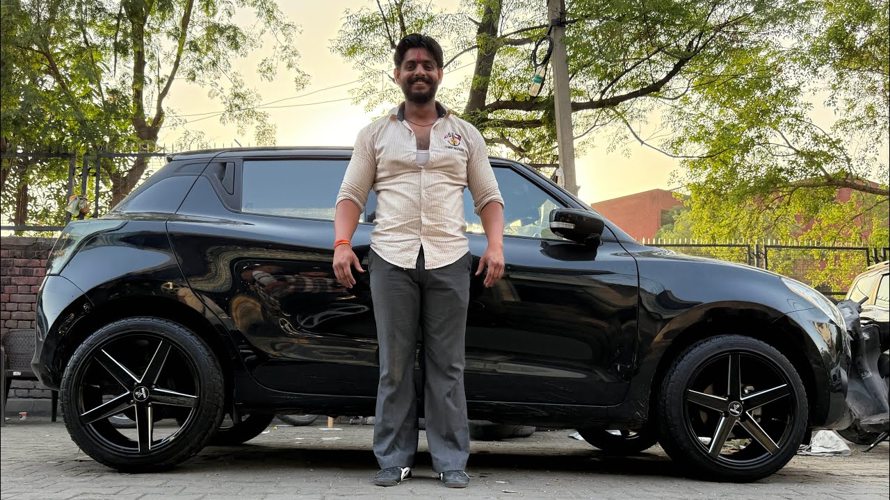 RAJINDERA TYRS SWIFT CAR,17 INCH ALLOYS WHEELS CHEAPEST PRICE 