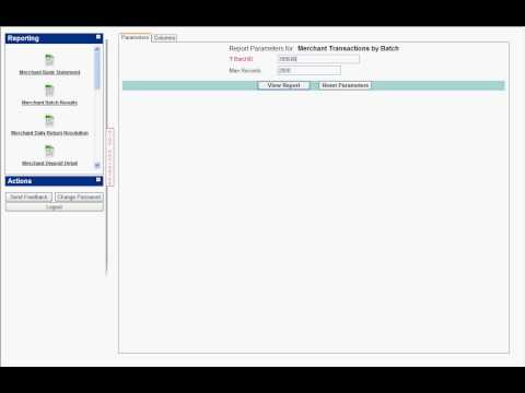 Merchant Transactions by batch