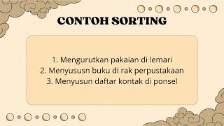 Definisi Searching, Sorting, Queue, dan Stack berdasarkan contoh dalam kehidupan sehari-hari