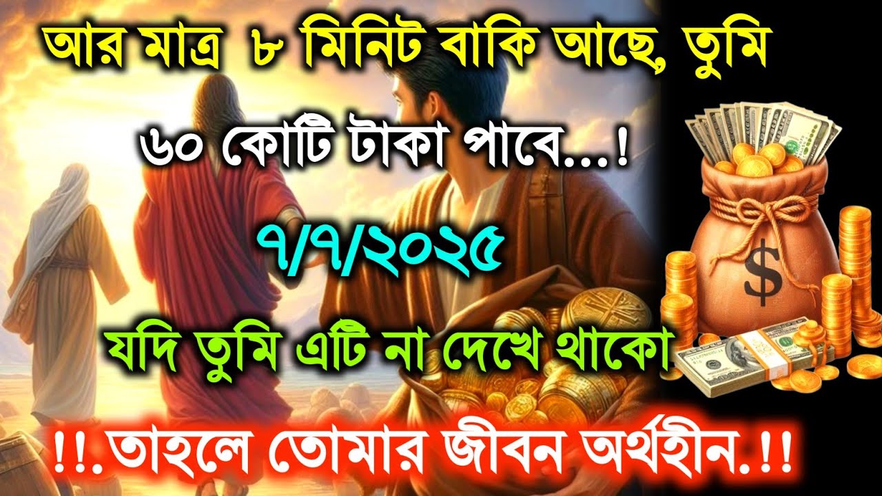 🛑আর মাত্র ৮ মিনিট বাকি তুমি ৬০ কোটি টাকা পেতে চলেছ..! God Jesus message || universe message today