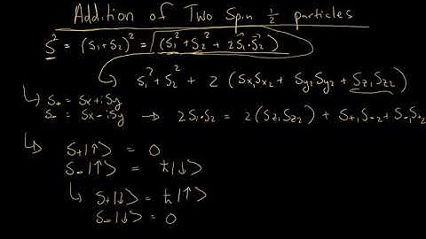Quantum Mechanics: Addition of 2 Spin 1/2 Particles