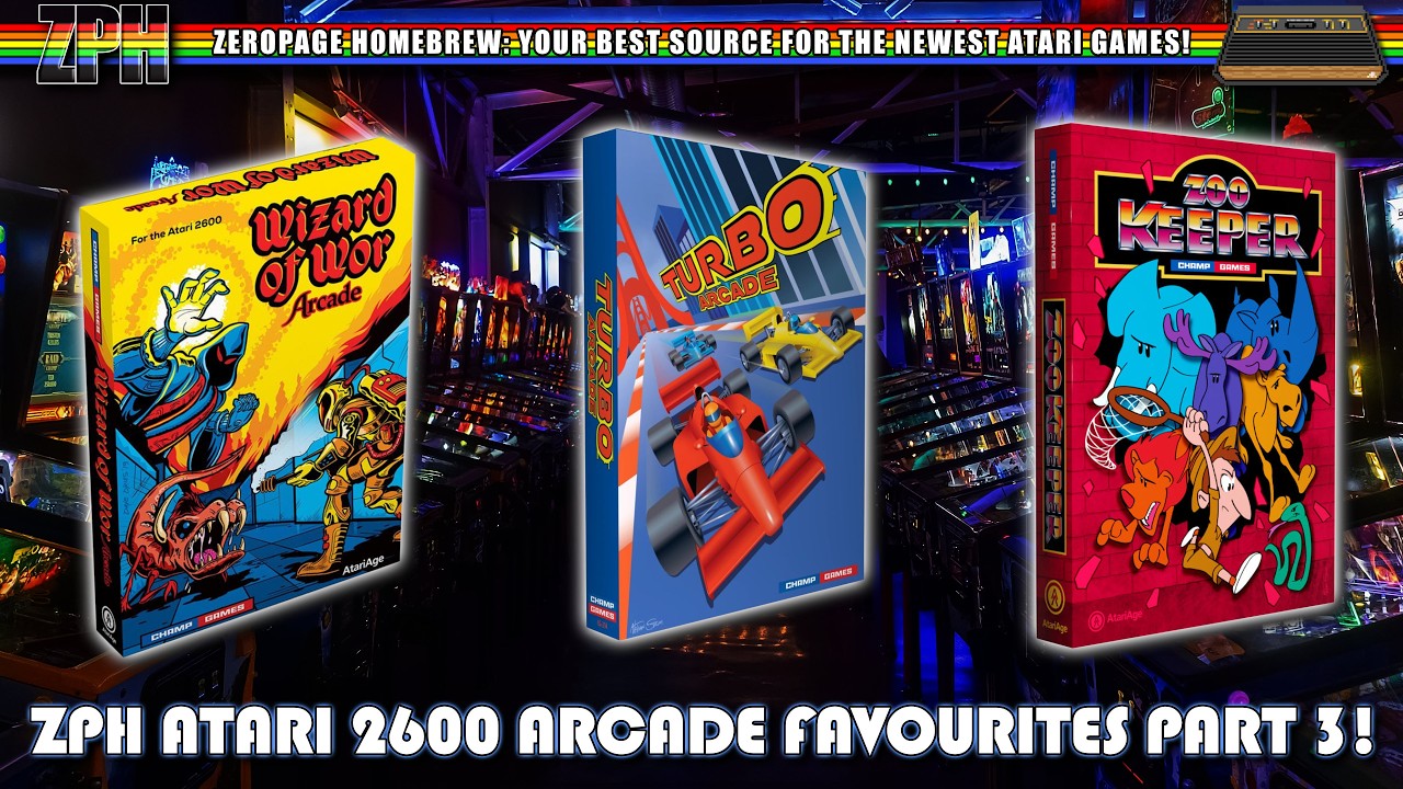 ZPH Atari 2600 Arcade Favourites Part 3! Wizard of Wor Arcade, Zoo