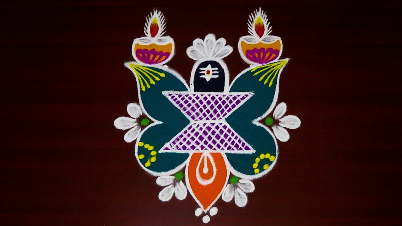 Mahasivaratri Rangoli 🌷(07-03-2024)By AnithaRangoli|🌼rangoli|🌺Kolam|🌻Muggulu|@anitharangoli கோலம்