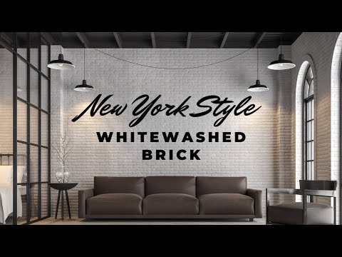 How to whitewash brick with hydrated lime, no paint needed!