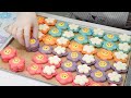 Smile Flower Macarons 스마일 꽃 마카롱 만들기ㅣSUGAR BEAN