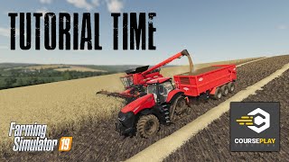Courseplay 6 Tutorial - Empty Combine and Offload - Farming Simulator 19