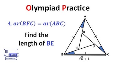 Four triangles in a equilateral triangle (A tricky geometry problem) | S3Q29