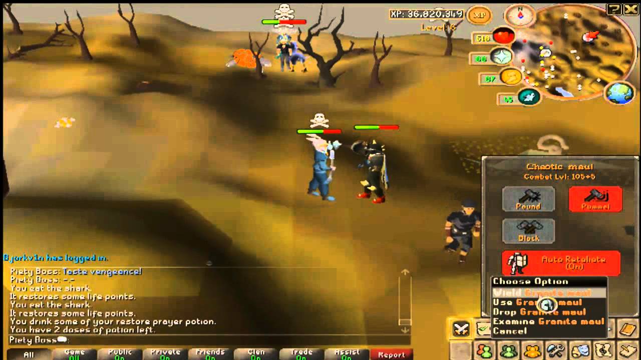 Piety boss pk video Chaotic maul ags claws pk