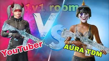 1v1 tdm room challenge 💀 AURA TDM VS YOUTUBER 🔥#bgmilive 