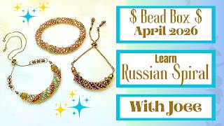 Celebrity Russian Spiral Stitch Bracelet | $Bead Box$ |April 2026 Wealth