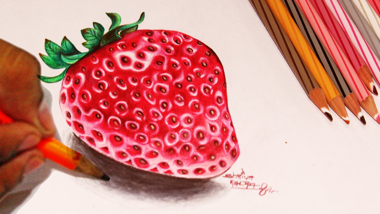 New Realistic Sketch Straw Drawing for Kids