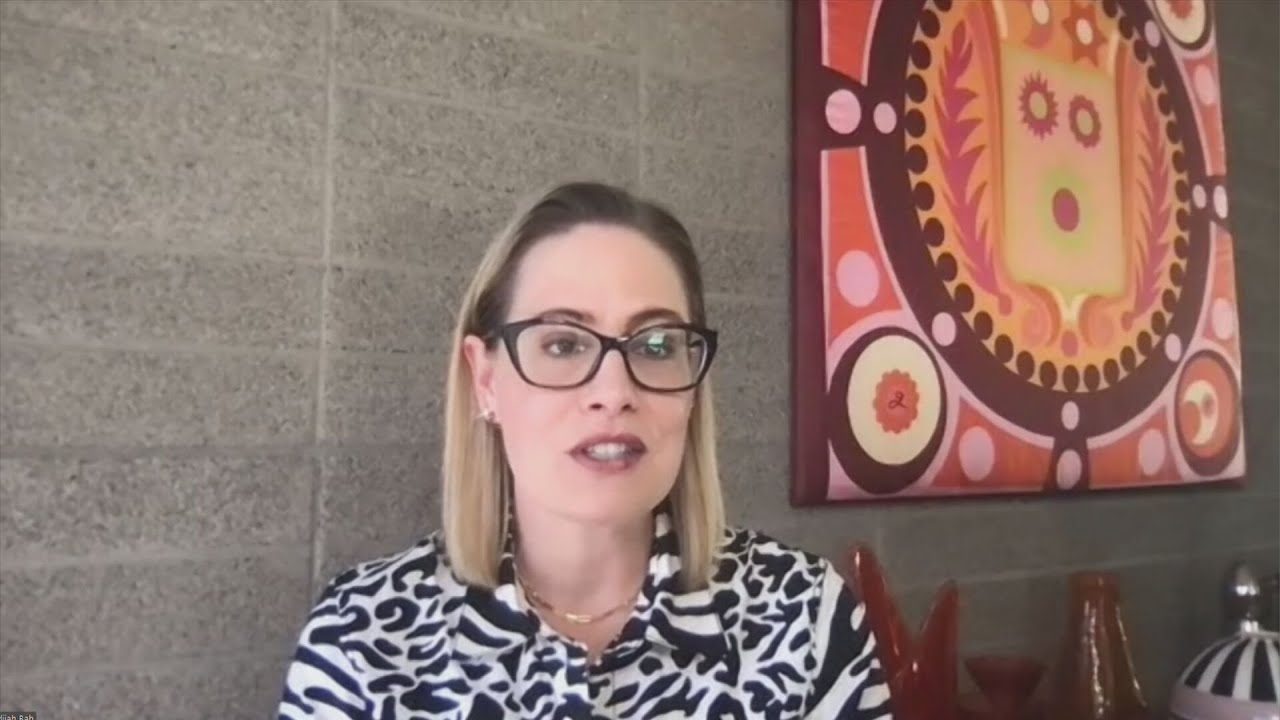 Sen. Sinema discusses vote on infrastructure bill
