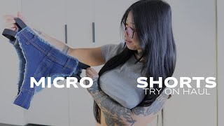 SUPER mini shorts try on haul! (the right way round!) | Amber Tan