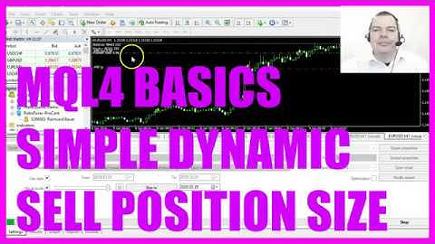MQL4 TUTORIAL BASICS - 60 SIMPLE DYNAMIC SELL POSITION SIZE