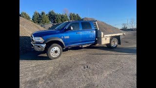2016 Ram 5500 crew cab flatbed sells 12/19 at auction
