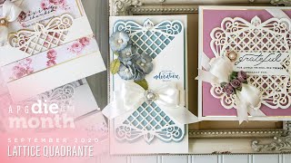 Spellbinders September 2020 Amazing Paper Grace Die of the Month – Lattice Quadrante