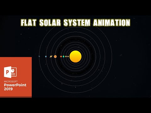 2D Solar System Animation in PowerPoint 2016 Tutorial