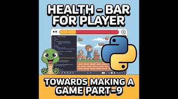 ⚔️ 2. Player Health System in Pygame | Level Up Your Game! 🧠 (Part 9)| PYTHON TUTORIAL