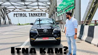 Real Life Mileage Test Of Toyota Fortuner Petrol 4X2 MT || 2023 || Under 500 kms driven