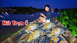 Câu Trúng Ổ Tôm Càng Sắp Thành Tinh Con Nào Con Nấy Bự Khủng